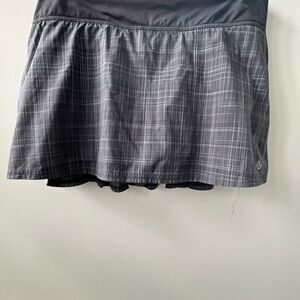 lululemon athletica Charcoal Plaid Mini Skirt